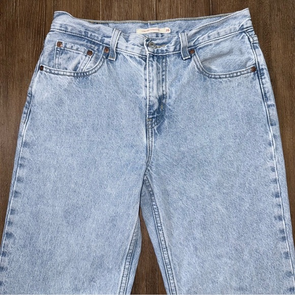 Levi's 90s Low pro Baggy straight denim jeans 26 Mid Rise vintage - Picture 7 of 10